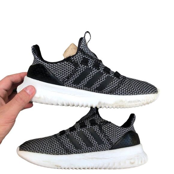 2018 Adidas Cloudfoam Ultimate Black/Black-Gray Size 7.5 - Picture 13 of 16